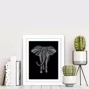 Wallity Dekorativna uramljena slika, 23.5x28.5cm, Šarena