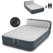 Intex veliki madrac na napuhavanje sa elektricnom pumpom Deluxe 236x152 cm