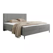 Boxspring krevet Providence 200 (Polo 894) Bracni, Boxspring, Siva, 180x200, Tkanina, Dostupno, 180x208x104cm