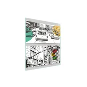 shumee Steklena deska za rezanje 45x52 City