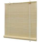 vidaXL Rolo zavjesa od bambusa prirodna boja 80 x 160 cm