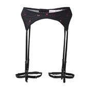 Hunkemöller Pasek za nogavice Chelsey  rdeča / črna