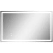 Homestar Kopalniško ogledalo LED 100x60x3 cm srebrno
