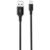 Cable USB to Lightning XO NB143, 1m, black (6920680870707)