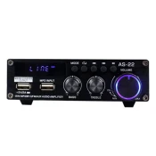 Blitzwolf Blitzwolf AS-22 audio pojacalo, 45W, Bluetooth 5.0, USB + daljinski upravljac (crno)