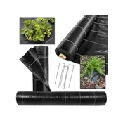 Bellushortus AGROTKANINA BLACK 1,6m 90g/m2 z UV POLAND + jekleni zatiči GRATIS 30m