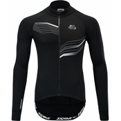 Mens cycling jersey Silvini GRANDE black-cloud, S