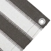 shumee Preproga za šotor antracitna in bela 400x400 cm HDPE