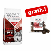 12kg Wolf of Wilderness + 100g Snack Explore the Wide Acres piletina gratis! - Wild Acres - piletina (poluvlažna)