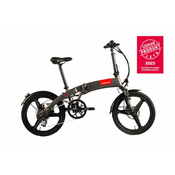 S-BIKES zložljivo električno kolo F50e + dodatna baterija, grafitno siv