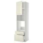 METOD / MAXIMERA Visoki element za ugradne uredaje, bela/Bodbyn prljavobela, 60x60x240 cm