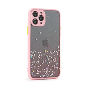 Ovitek bleščice Frame Glitter za Apple iPhone 11 Pro, Teracell, roza