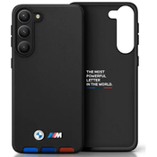 BMW Samsung Galaxy S23 black Leather Stamp Tricolor (BMHCS23S22PTDK)