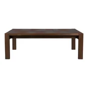 Klubska mizica iz masivnega lesa v temni naravni barvi 60x120 cm Bruneau – Dutchbone