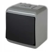 JUNIOR enopolno stikalo, sivo/grafitno IP54, 30WHE-1