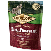 Carnilove Cat Adult Hairball Control - raca & fazan 400 g