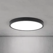 ORION LED stropna svjetiljka Disc, crna O 28 cm, CCT metal/plastika - Dnevni boravak/blagovaonica - Moderan - crno-bijelo - Aluminij