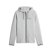 PUMA EVOSTRIPE Spacer Full-Zip Hoodie Men, Clothing, Light Gray Heather, M