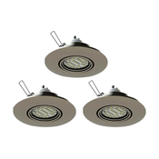 Eglo 78705 - SET od 3 LED ugradnih svetiljki PENETO 1xGU10/3,3W/230V hrom