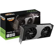 inno3D GeForce RTX 5060 Ti Twin X2 OC 8GB GDDR7, 128-bit, 1x HDMI/3x DP (N506T2-08D7X-193075N) grafična kartica