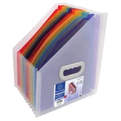 Kovčetić na preklop, 265x325 mm, PP, 12 pretinaca, EXACOMPTA, obojeni 55598E