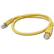 WIRETECH PATCH KABEL UTP CAT 5E 1M ŽUTI