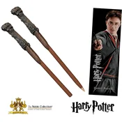 Harry Potter komplet pisala v obliki palice & knjižnega kazala Noble Collection