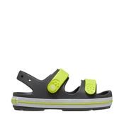 Otroški sandali Crocs Crocband Cruiser 209423 1NJ, grafitno-rumeni, velikost 32-33