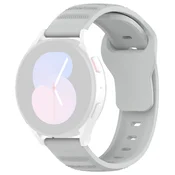 Univerzalen silikonski pas Techsuit W050 20mm za pametne ure - siv