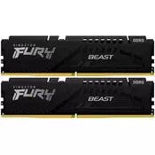 Kingston 16GB 6000MT/s DDR5 CL30 DIMM (Kit of 2) FURY Beast Black EXPO pomnilnik - KF560C30BBEK2-16