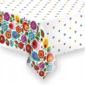Papirnat prt Folk Łowicz Folk Flowers Spring Birthday Party 120x180cm