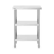 VEVOR Delovna miza za pripravo hrane 356x61x864 cm iz nerjavečega jekla