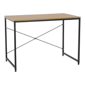 eoshop Pisalna miza, hrast/črna, 100x60 cm, MELLORA