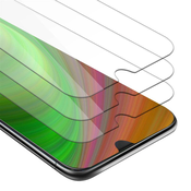 Cadorabo CADORABO HTC Desire 19 PLUS - Zaščitna folija - 3-pack Kaljeno zaščitno steklo za zaslone s trdoto 9H in združljivostjo s 3D dotikom, (20553275)