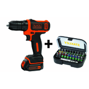 Black+Decker AKU VRTALNIK/VIJAČNIK 10,8 V 1,5Ah + STA60490, (21227112)