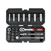 WURTH SET RED NASAD KLJUC STRIPE 1/4´´ 6UGAO 24KOM
