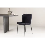 Venture Design Jedilni stol Modesto 54x80x48 cm črne barve