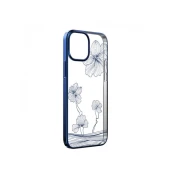 DEVIA Futrola Hard Case Crystal Flora za Iphone 13 Plava