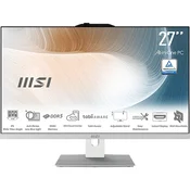 Računalnik All-in-One MSI Modern AM272P 1M Core 5/16GB/512GB SSD/27 FHD/Windows 11 Pro (bel)