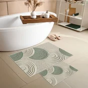 Lessentiel Maison Set prostirki za kupatilo Asr41, 2 dela, Zelena