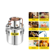 SucceBuy VEVOR Destilator, kapaciteta 5 galonov, hitro hlajenje, prikaz temperature v realnem času, 50L, (5000166294)