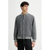 Jakna z dodatkom volne A.P.C. blouson micky siva barva, WVBEB.M02974