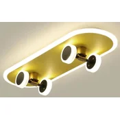 Casa Padrino luxury ceiling lamp in skateboard shape gold 60 x 20 cm - LED skateboard ceiling light - Luxury ceiling lights - Skateboard ceiling lights - Luxury interior