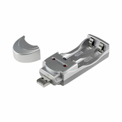 USB polnilnik za akumulatorske baterije 2x AAA/AA