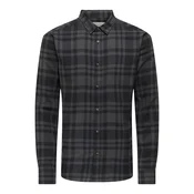 Only & Sons Srajca ONSGUDMUND temno siva/črna