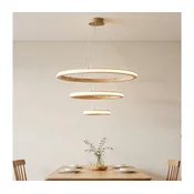 Brilagi - drveni LED luster UMEA WOOD na sajli, LED/45W/230V, precnik 60 cm
