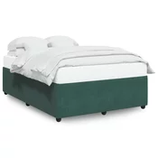 vidaXL vidaXL Posteljni okvir temno zelen 140x190 cm žamet, (21306767)