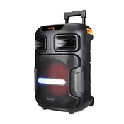 AKAI ABTS-X5 Fusion Karaoke Set, 50W, FM, RGB, Kolica, TWS i Mikrofon