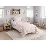 Kreppasta posteljnina za posteljico Renforcé SWAN CLOUD roza Dimenzije posteljnine: 45 x 65 cm | 90 x 140 cm