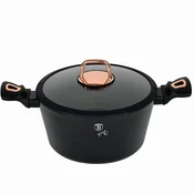 Berlingerhaus Lonec s pokrovom in marmorirano površino, 24 cm, kolekcija Black Rose